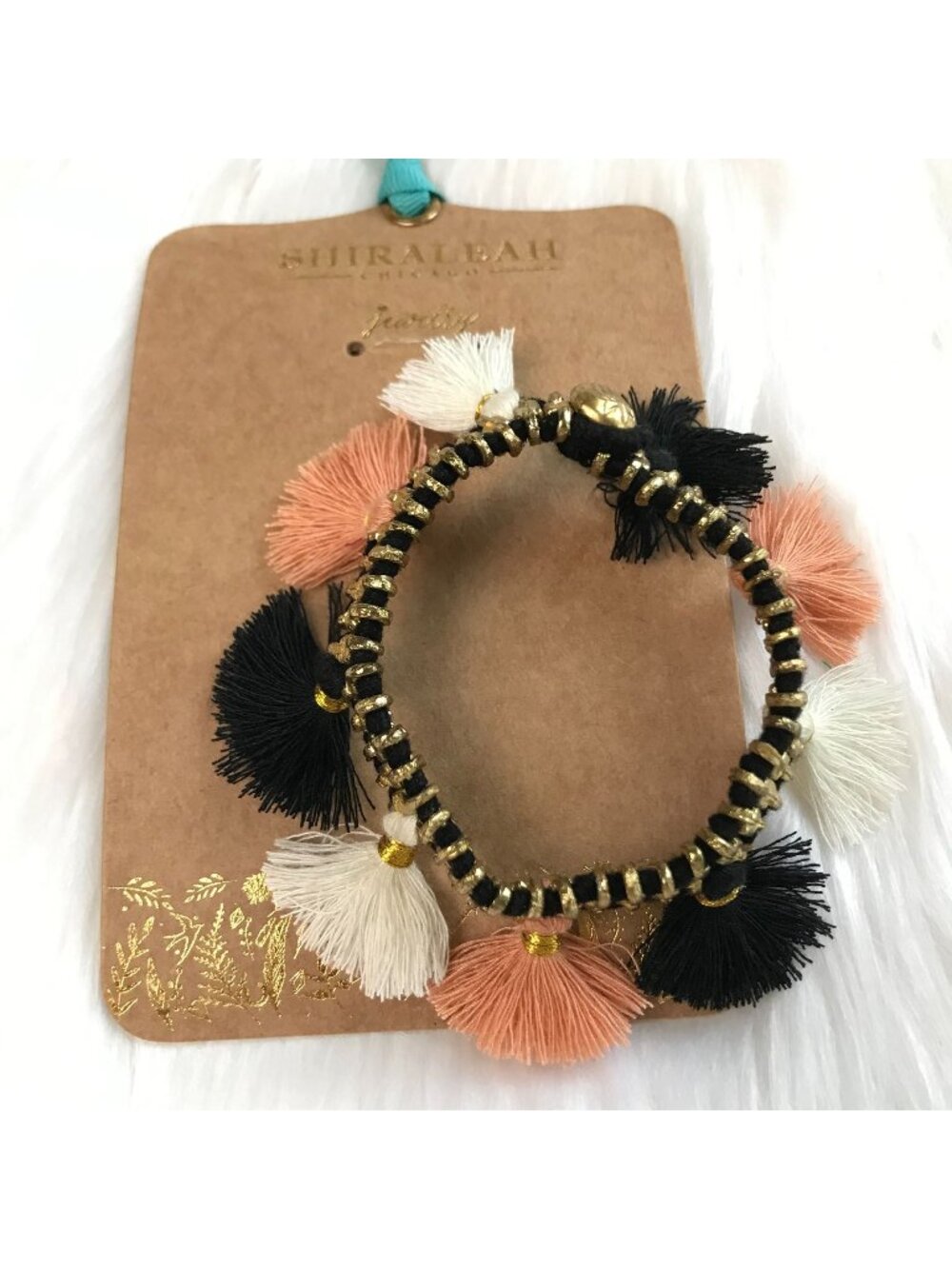 NWT Anthropologie Festival Jewelry Bracelet with Tassels Boho Whimsical Gypsy‎
